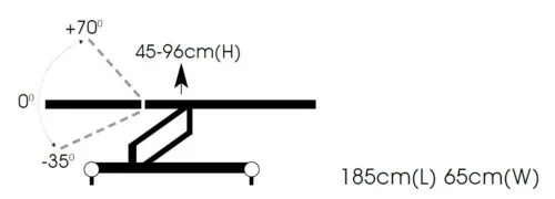 Fusion Variable Height Couch - 2 Section - Image 2