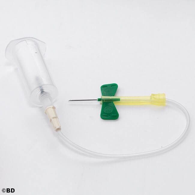 Vacutainer 368654 Medipost 21G needle, tubing and preattached holder