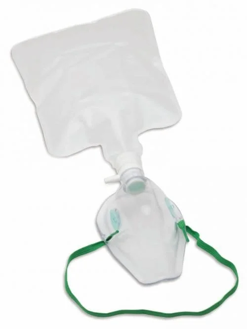 Non-Rebreathing Oxygen Mask and Tubing