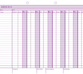 Kalamazoo Drug Record Form