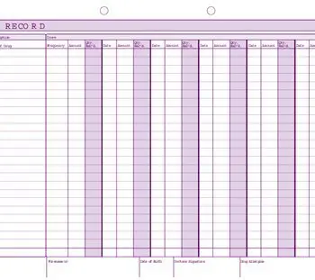 Kalamazoo Drug Record Form
