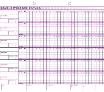Kalamazoo Drug Administration Record Form