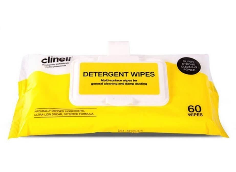 Clinell Detergent Wipes Clip Pack