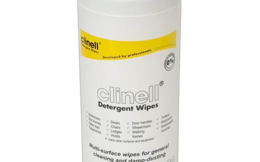 Clinell Detergent Wipes Tub