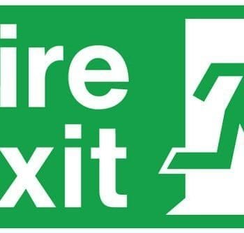 Fire exit sign