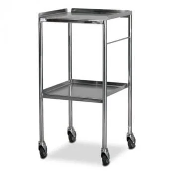 Stainless Steel Dressing Trolleys - Shelf Sides Up  (Bristol Maid)