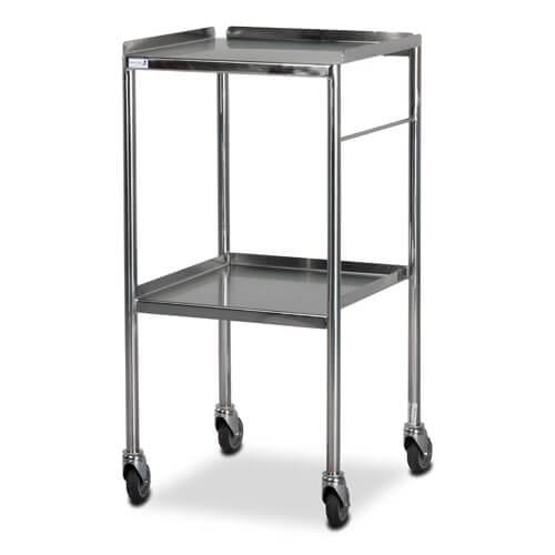 Stainless Steel Dressing Trolleys - Shelf Sides Up  (Bristol Maid)