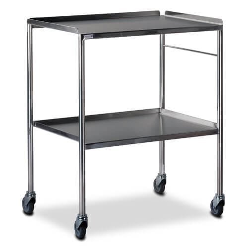 Stainless Steel Dressing Trolleys - Shelf Sides Up  (Bristol Maid) - Image 9