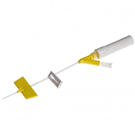 SAF-T-INTAMA  IV Catheter 24G x0.75" - Yellow - Pk 25 - Image 2