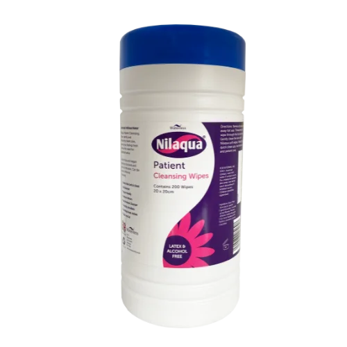 Nilaqua Patient Cleansing Wipes - Tub 200