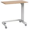 Gas Lift Overbed Table With Castors in Oak or Walnut